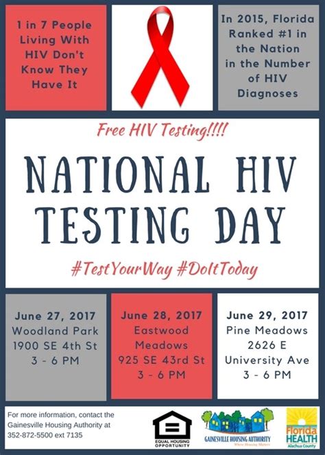 National Hiv Testing Day Gainesville Housing Authority