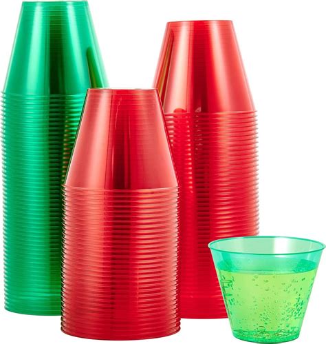 Buy 9 Oz Clear Disposable Plastic Cups 100 Pack Clear Plastic Cups Tumblers In Assorted Colors