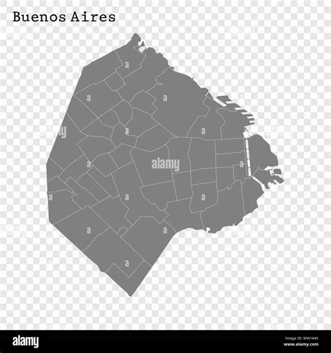 High Quality Map Buenos Aires City Vector Illustration Stock Vector Image Art Alamy