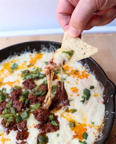 Queso Fundido With Chorizo Is The Easiest Mexican Appetizer Ever Ooey