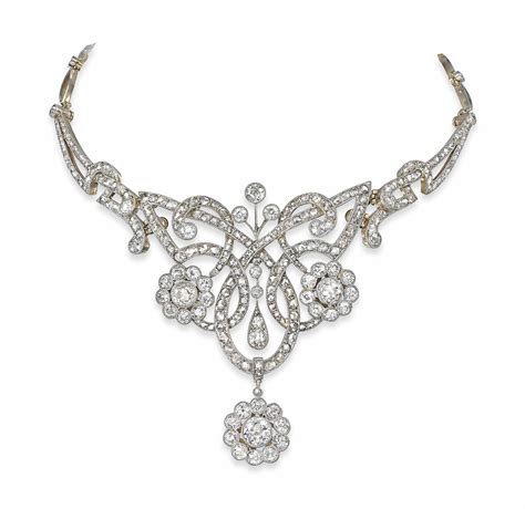 An Antique Diamond Necklace Tiara Christie S