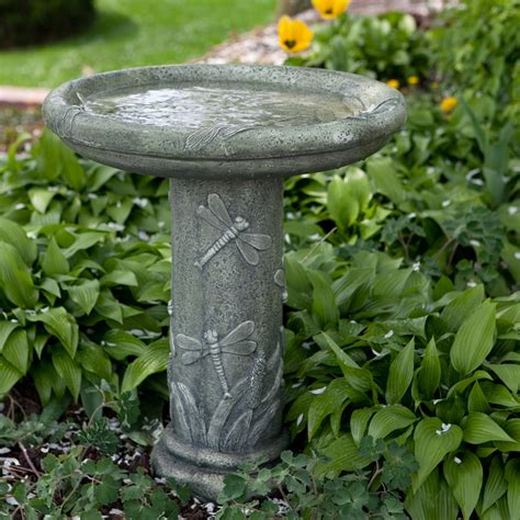 explore alpine decorative fiberglass bird bath with dragonfly at home decor and garden ideas