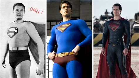 Superman Costume Transformation Superman Suit Evolution Over The