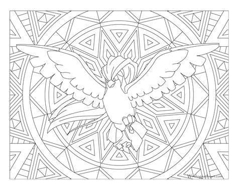 Pidgeot Pokemon Coloring Page · Coloring Home