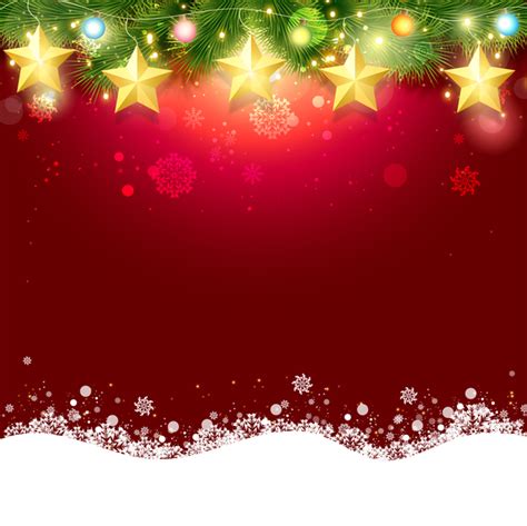 Shiny Christmas Red Background Design Vector 03 Free Download