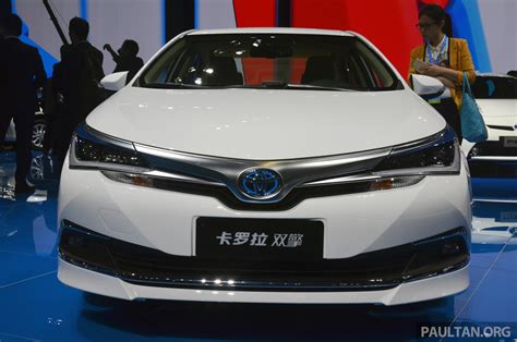 Shanghai 2015 Toyota Corolla Hybridlevin Hev Debut Faw Toyota Corolla