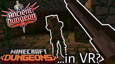 Minecraft Dungeons In Vr Ancient Dungeons Quest 2 Youtube