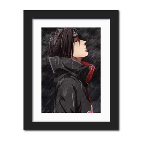 Tenorarts Itachi Uchiha Poster Naruto Anime Laminated Poster Framed