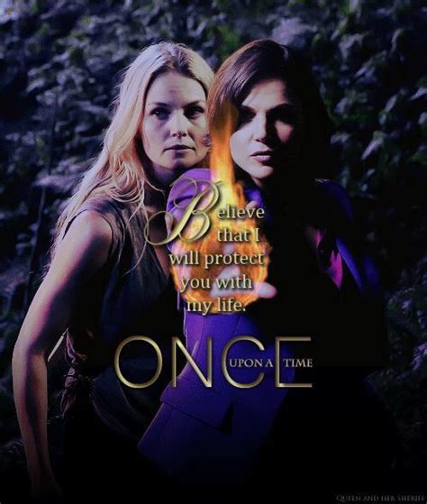 awesome regina and emma on an awesome once poster believe that i will protect you with my life