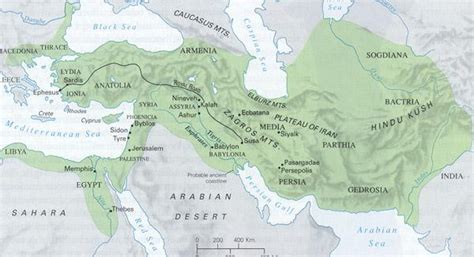 Map Of Persian Empire In 500 Bc Beaverland Historica