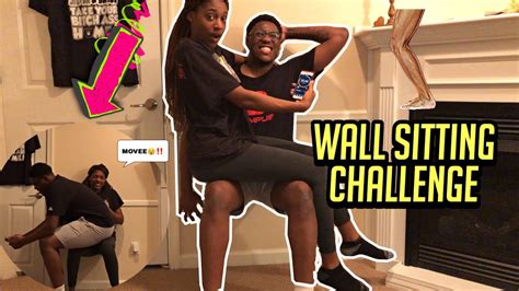 Wall Sitting Challenge Gets Crazy 😵 Challenges Wallsittingchallenge