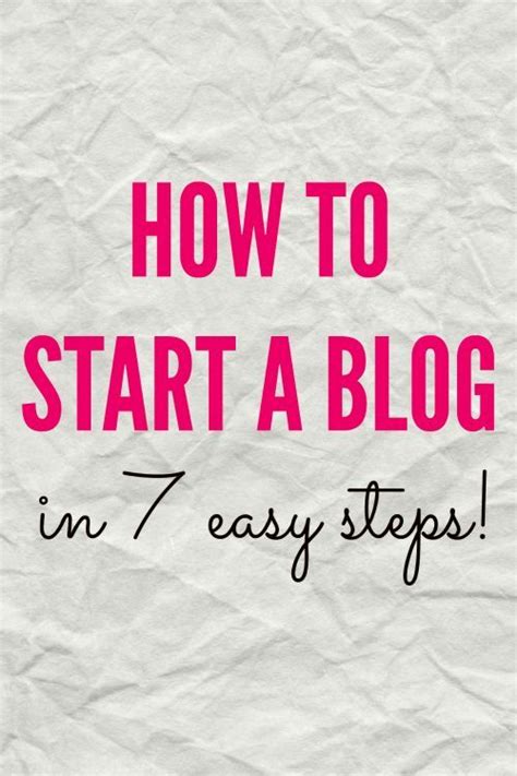 How To Start A Blog How To Start A Blog Blog Tips Blog