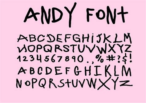 Andy Toy Story Handwriting Font Toy Story Andy Font Svg Toy Story