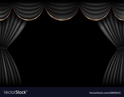 Background Curtain Stage Royalty Free Vector Image