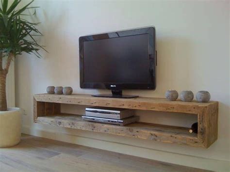 Rustic Wood Floating Tv Stand Colette Gatewood