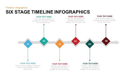 6 Stage Infographic Timeline Template For Powerpoint