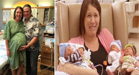 Mom Defies The Odds And Gives Birth To Rare Quadruplets Baby And Mom Story
