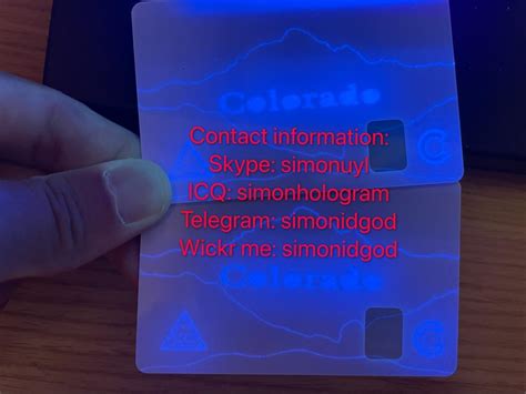 First you will need to create an id on your computer. New CO Colorado Card with UV Colorado ID card with OVI ...