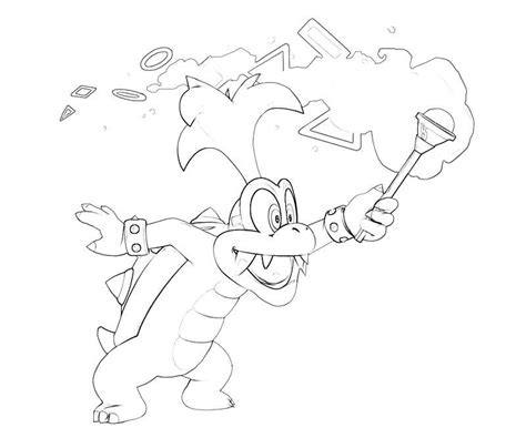 Iggy Koopa Play Super Mario Coloring Pages Mario Coloring Pages