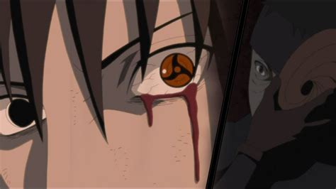Sasukes Eye Transforms Into Itachi Eye Tobi Reveals Himself As