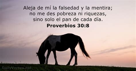 Proverbios 30:8 - Versículo de la Biblia del día - DailyVerses.net
