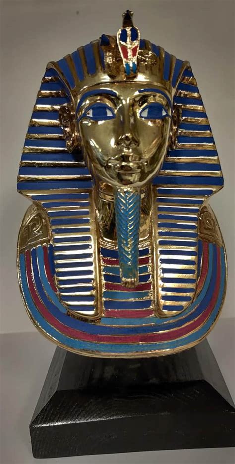 Vintage Large Egyptian King Tut Statue Made In Egypt Etsy