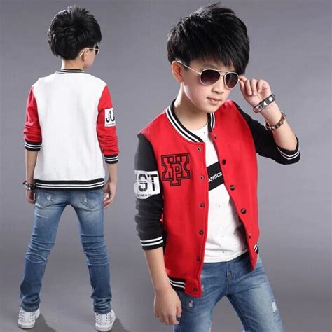 2016 Springandautumn Baseball Boy Jacket Fashion Korean Style Letter Big