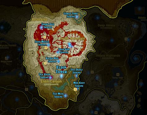 Breath Of The Wild First 4 Shrine Locations Map