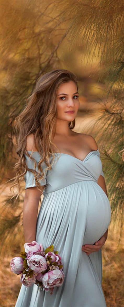 Maternity Dress For Photo Shoot Sweetheart Short Sleeve Etsy