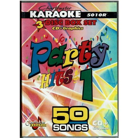 chartbuster karaoke greatest party songs vol 1 3 cd g discs 50 songs