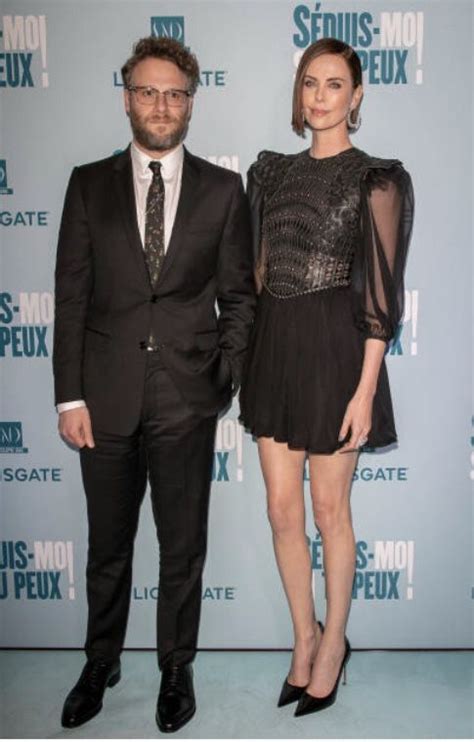 Seth Rogen And Charlize Theron Attend The Long Shot Premiere In Paris