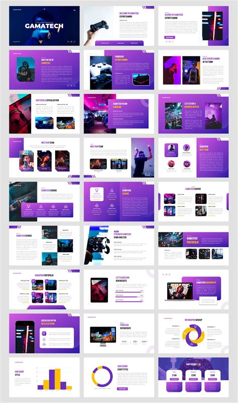 Gamatech Esport Gaming Powerpoint Template Powerpoint Templates