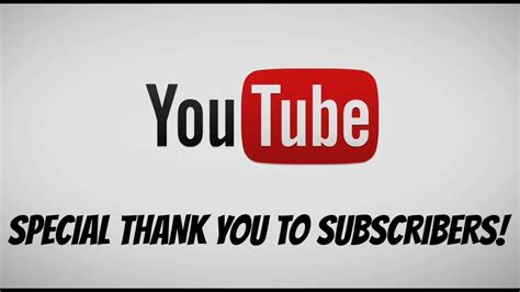 Thank You To My Subscribers Youtube