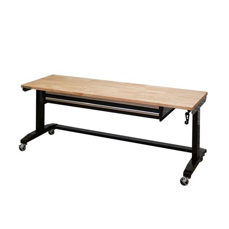 Reviews For Husky 72 In Adjustable Height Workbench Table With 2