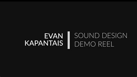 Sound Design Demo Reel (Long Version) - YouTube