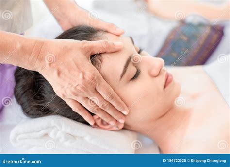 Young Healthy Asian Woman Lying Relax In Spa Salontraditional Thai