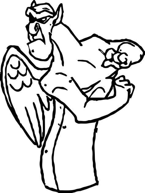 The Hunchback Of Notre Dame Victor Angry Coloring Page
