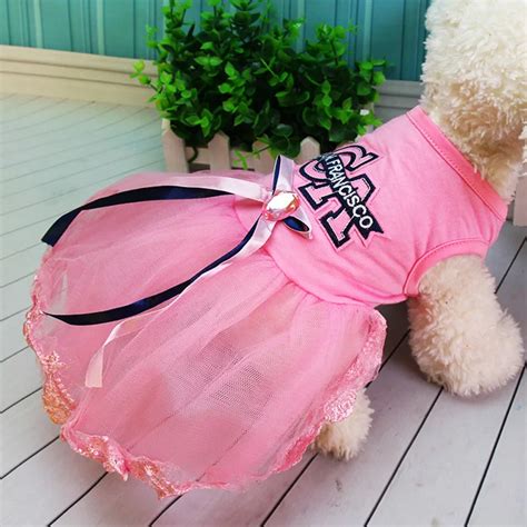 Summer Elegant Dresses Pet Dress For Dogs Clothing Puppy Skirt Tulle