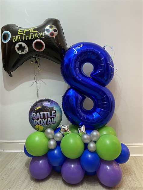 Personalised Battle Royal Gaming Balloon Stack The Little Balloon Company