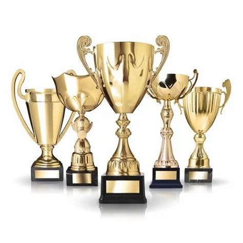 Brass Plain Metal Golden Award Cup Trophies Rs 800 Piece Hk