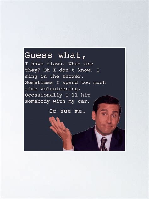 Michael Scott Quotes Poster For Sale By Claireandrewss Redbubble