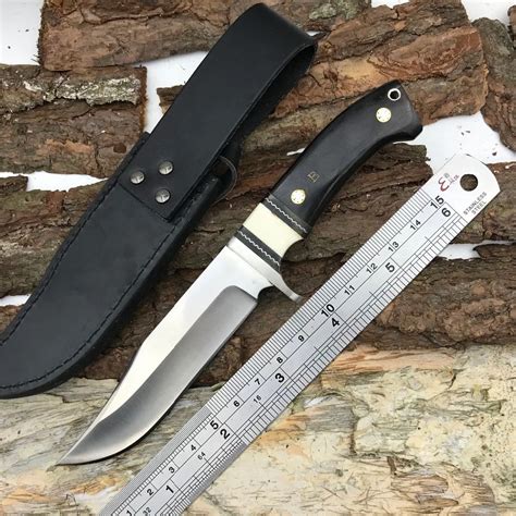 Edc Custom 7cr17mov Steel Hunting Knife Tactical Survival Fixed Blade