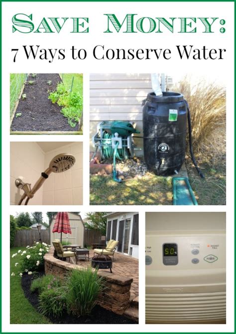 7 Ways To Conserve Water And Save Money Too