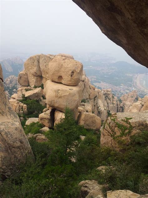 A Strange Geological Landscape In Laoshan Scenic Area Qingdao City