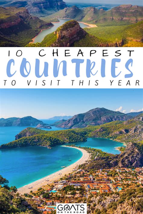 Top 10 Cheapest Countries To Visit This Year Goats On The Road