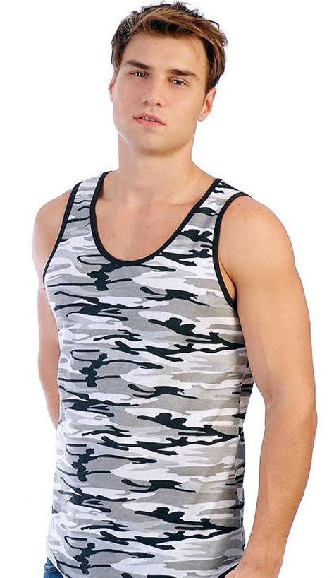 Men S Tank W Camouflage All Over Print Miami Fashion Camouflage