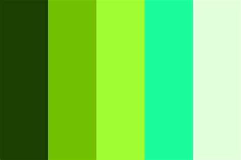 Glow In The Dark Green Color Palette