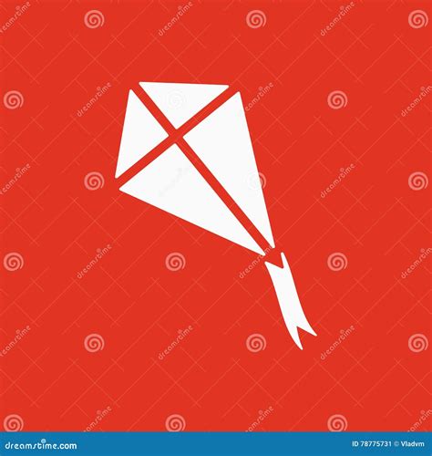 The Kite Icon Kite Symbol Stock Vector Illustration Of Symbol 78775731