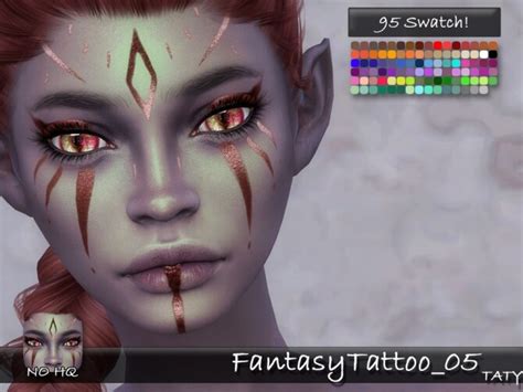 Fantasy Tattoo 05 By Tatygagg At Tsr Sims 4 Updates