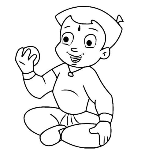 Bheem Printable Coloring Page Download Print Or Color Online For Free